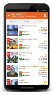 Pegipegi - Pesawat, Hotel, Bus android App screenshot 7